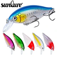 sunlure 1pc hard crank bait 7m 2 76 10 color fishing lures fishing tackle 13 5g 0 48oz lures with 6 bkb hooks fishing baits