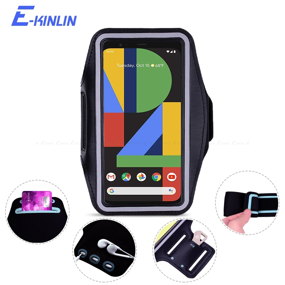 Outdoor Arm Band Cover Case For Google Pixel 2 3 3A 4A 4 5 XL 2XL 3XL 3aXL 4XL 5G Sport Running Gym Phone держатель Bag|Сумки для