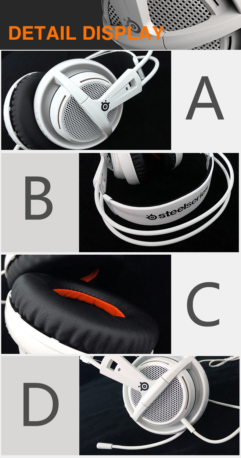 Игровая гарнитура SteelSeries Siberia 200, прочные оригинальные наушники с микрофоном