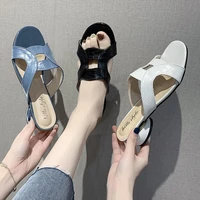 fashion ins party shoes women brown ostrich shoes new arrival toe flats green summer flat shoes for female work and beach