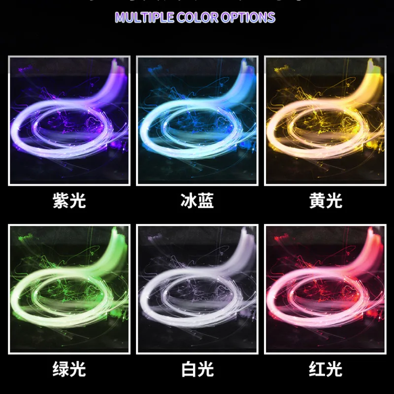 

Micro Usb Interface Charging LED Fiber Optic Whip 1.8M 360 Bright Light Up Rave Toy Flow Lace For Dance Festival Party