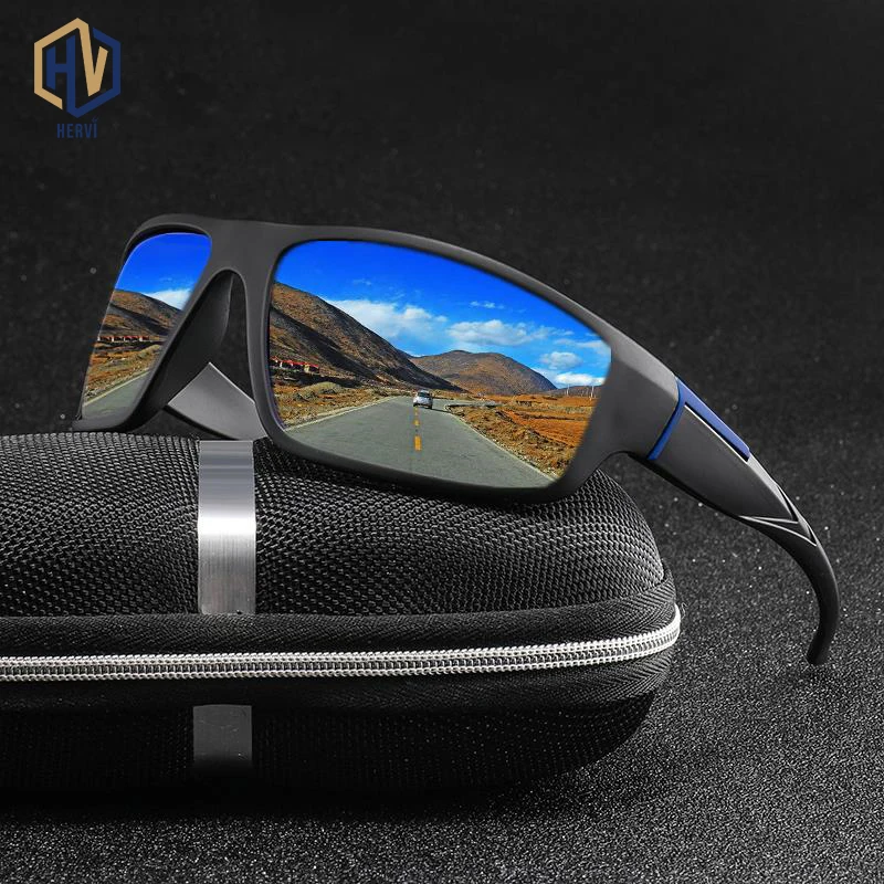 

Солнцезащитные очки поляризационные для мужчин и женщин UV-400, Классические зеркальные, квадратной формы, в винтажном стиле, для вождения