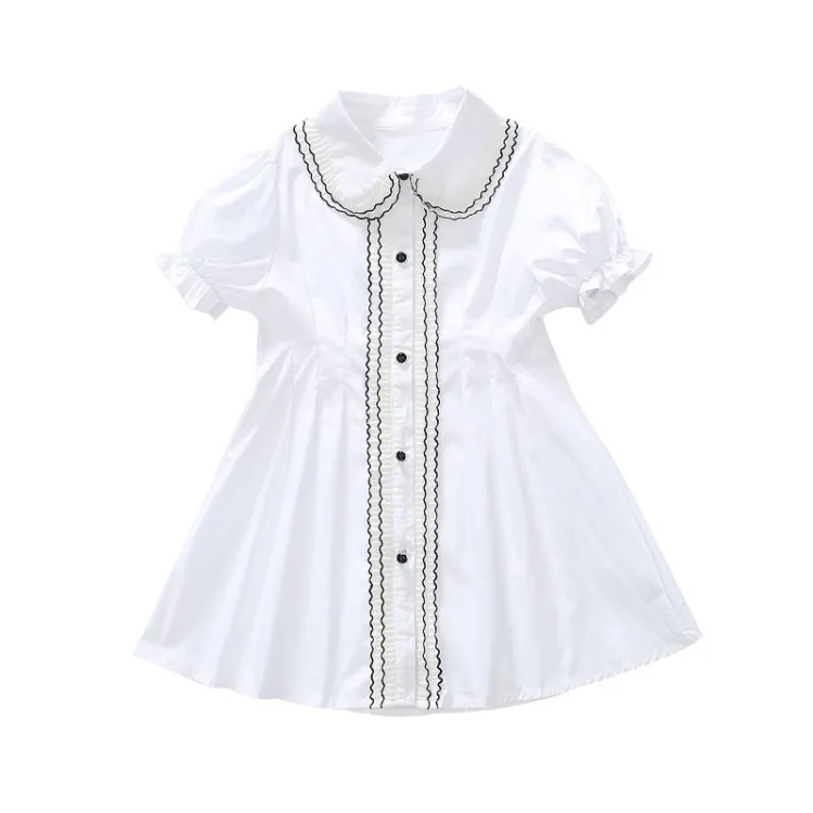 

MQ169 lace shirt dress