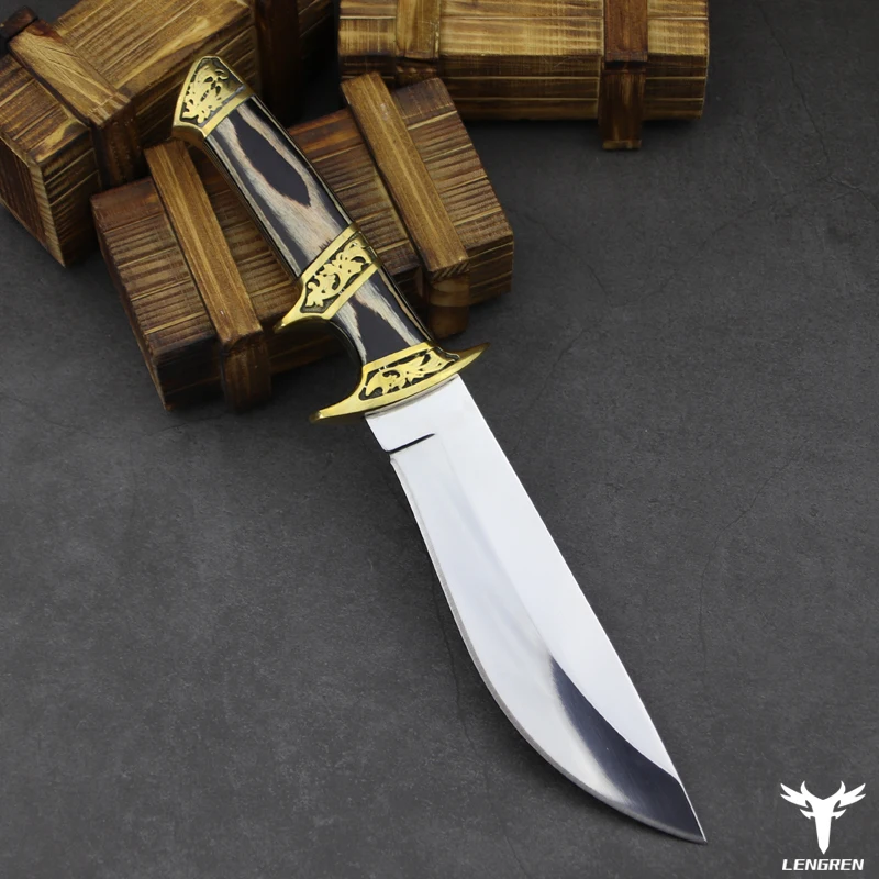 Охотничий нож длиной 8CR15MOV, высокотвердый стальной нож для выживания, охотничий спасательный нож для повседневного использования от AliExpress RU&CIS NEW