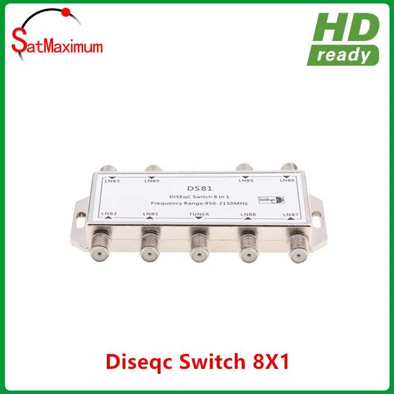 Спутниковая тарелка 8x1 DiSEqC Switch 8 в 1 мультипереключатель/FTA|diseqc switch 8|multiswitch satsat