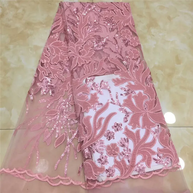 

Best-Selling Nigerian African Tulle Net Lace Fabric Embroidery Lace Newest High Quality 2019 Tulle Lace Fabric Material xz66-396