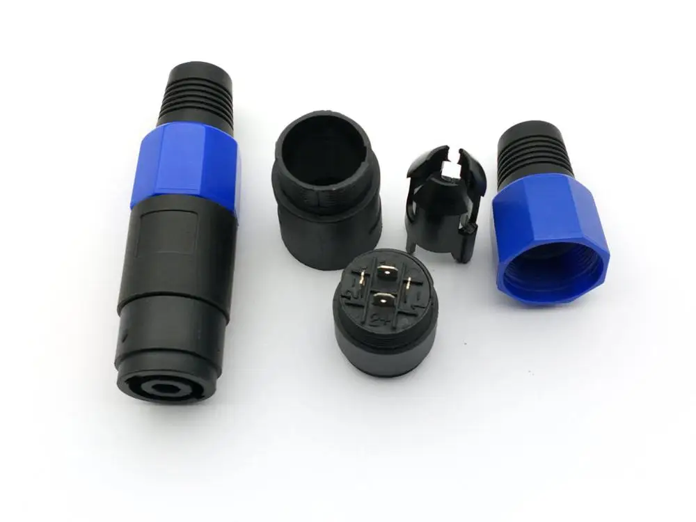 10 шт. 4 Pin Женский Speakon Профессиональный полюса Мощность con разъем питания аудио