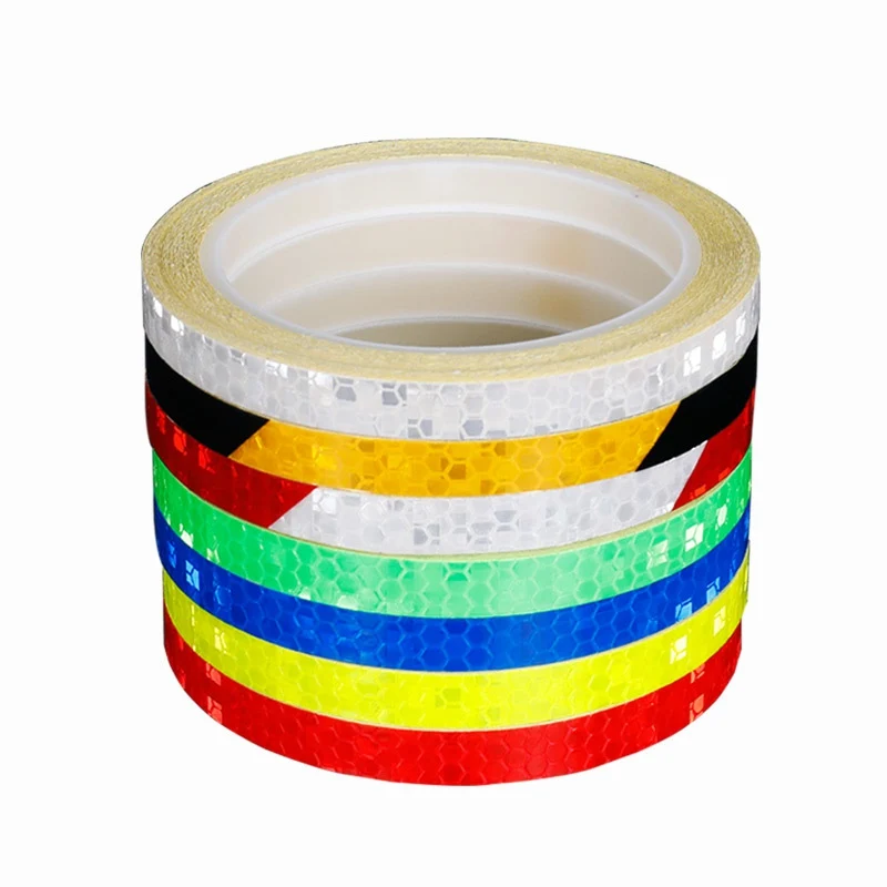 

Bike Reflective Stickers Cycling Fluorescent Reflective Tape MTB Bicycle Adhesive Tape Safety Decor Sticker Accessories 1cmx8m
