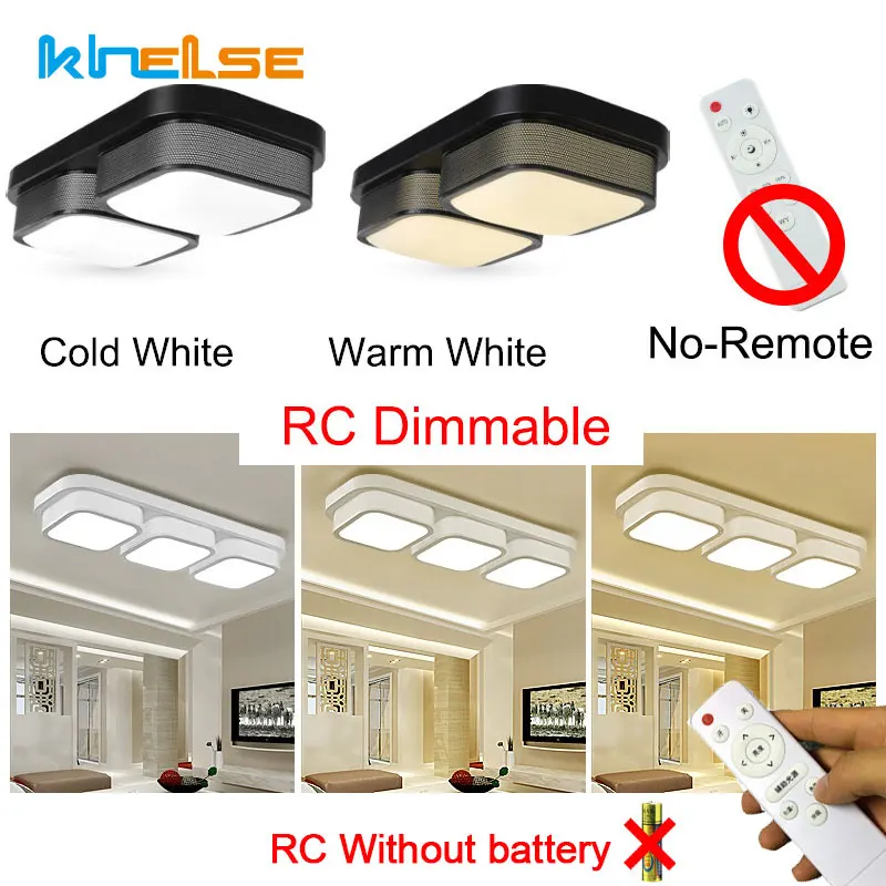 Современный простой светодиодный потолочный светильник с дистанционным