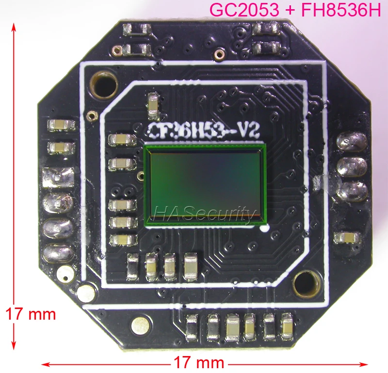 Плата видеонаблюдения mini 17x17 мм Модуль платы PCB для камеры (опциональный кабель)