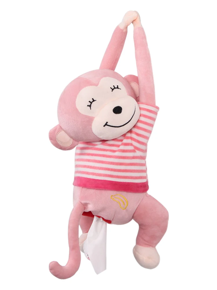 Мультяшная коробка для салфеток с животными обезьянами автомобилями подвесной