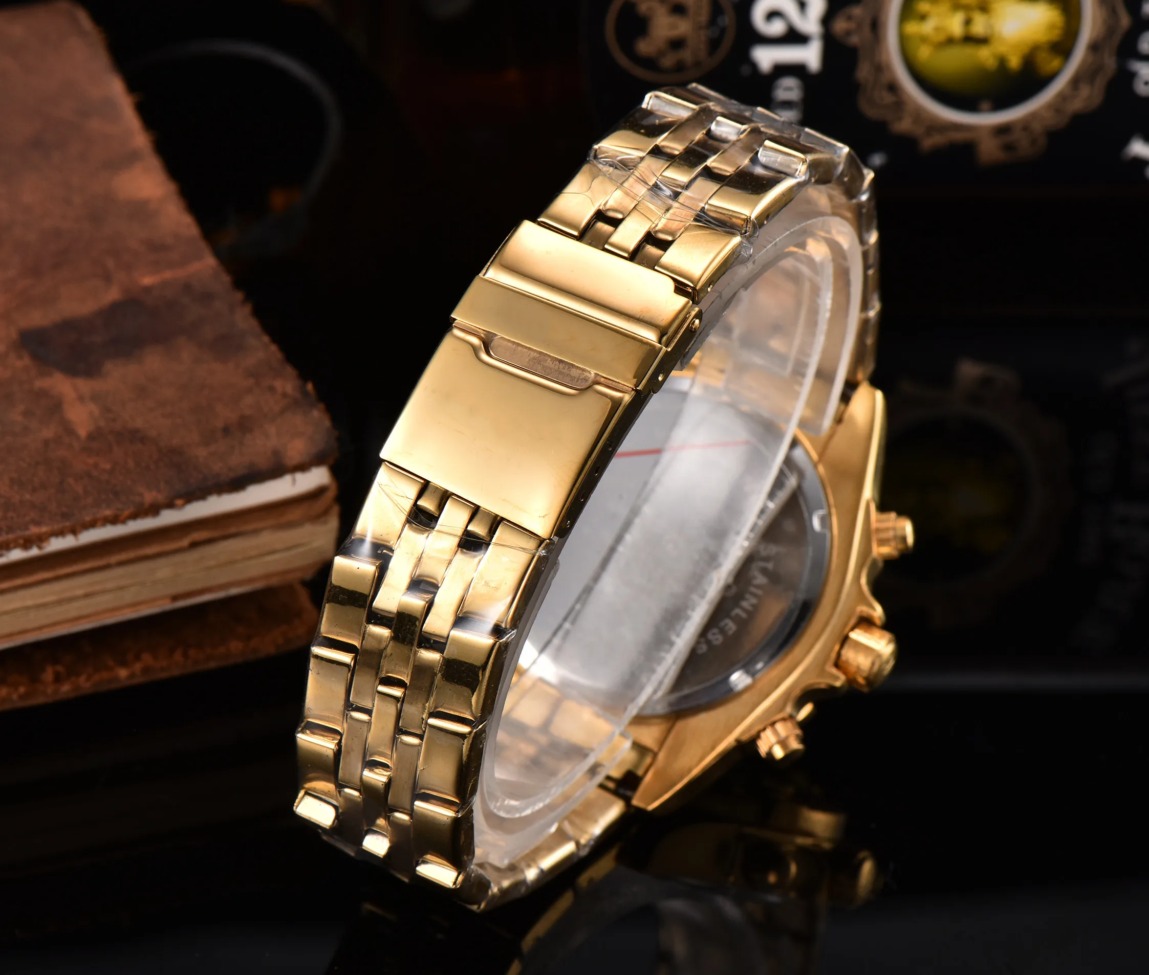 

2021 New Mens Watches Blue Life Waterproof Top Brand Luxury Chronograph Sport Watch Quartz Men Wristwatch Relogio Masculino