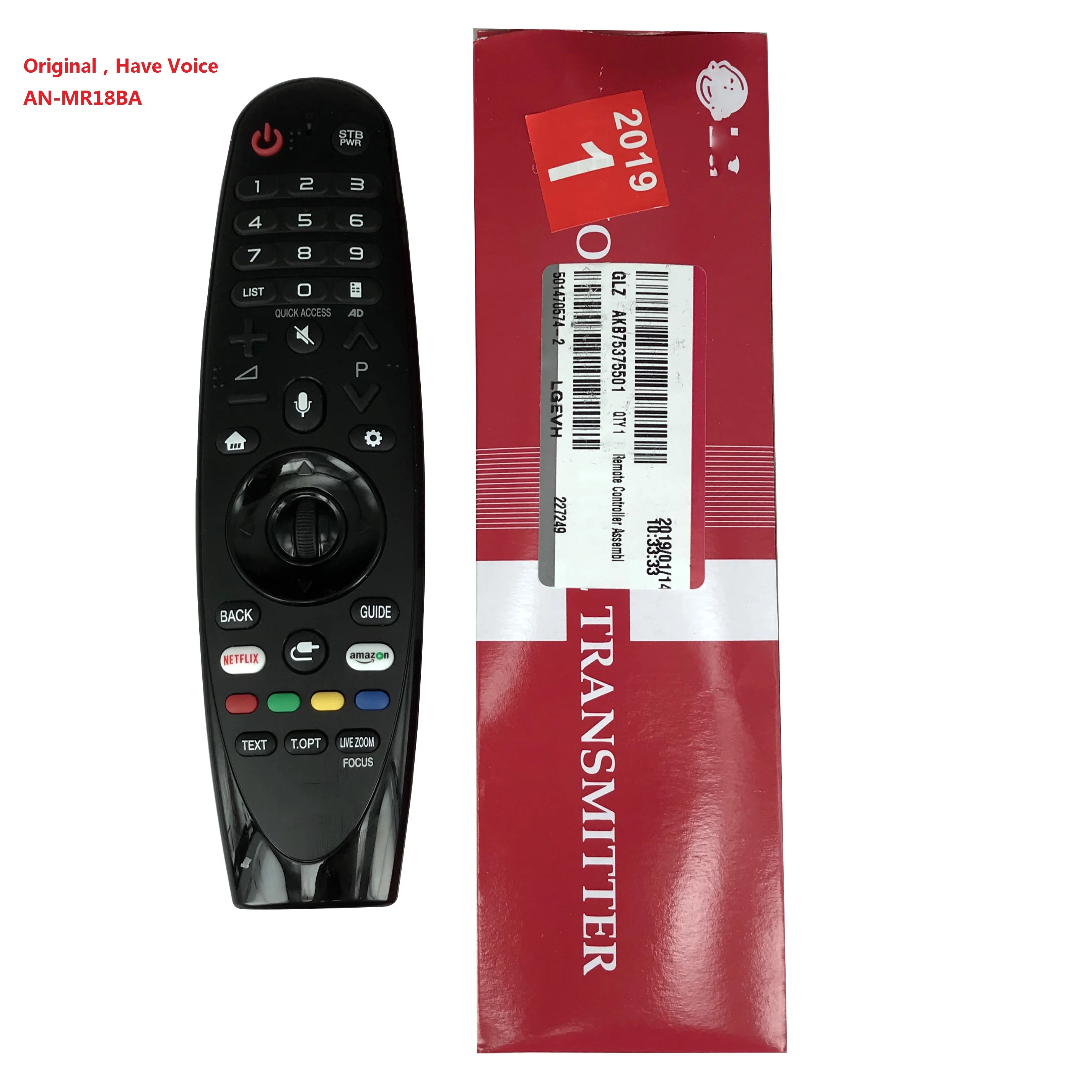 Original Voice AM-HR18BA для LG AN-MR18BA AEU волшебный пульт дистанционного управления с матом для выбора Smart tv uk6200 Fernbedienung - Цвет: Original Voice