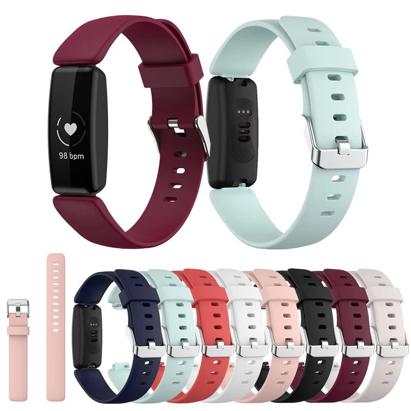 

L/S Мягкий силиконовый сменный ремешок для спортивных часов ремешок для Fitbit Inspire 2 быстросъемные Смарт-часы модные аксессуары