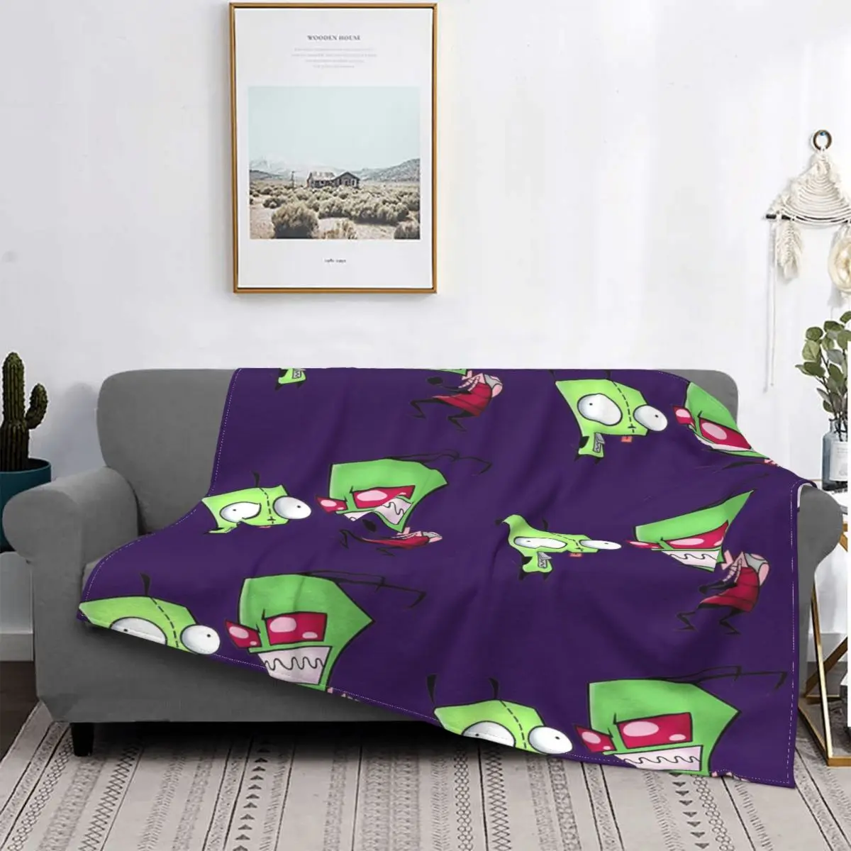 

Zim-colcha a cuadros para cama, edredones de playa, manta doble, ropa de cama de algodón