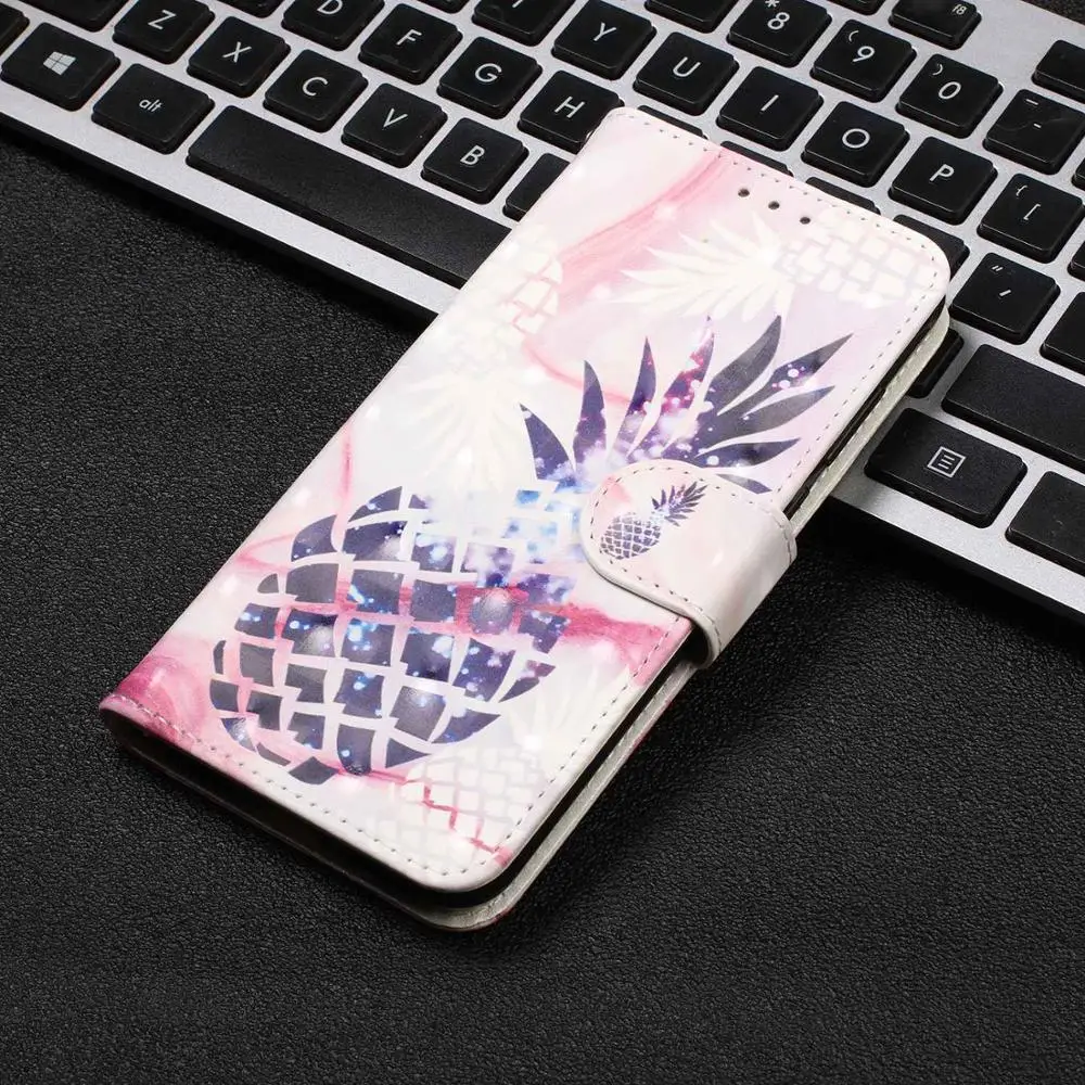 Роскошный кожаный чехол с 3D узором для iPhone 11 Pro 6S 7 8 XR Plus XS Max флип отделением карт