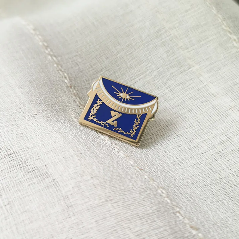 Жесткий эмалированный металлический значок Freemason Z Eye на заказ 50 шт. - купить по