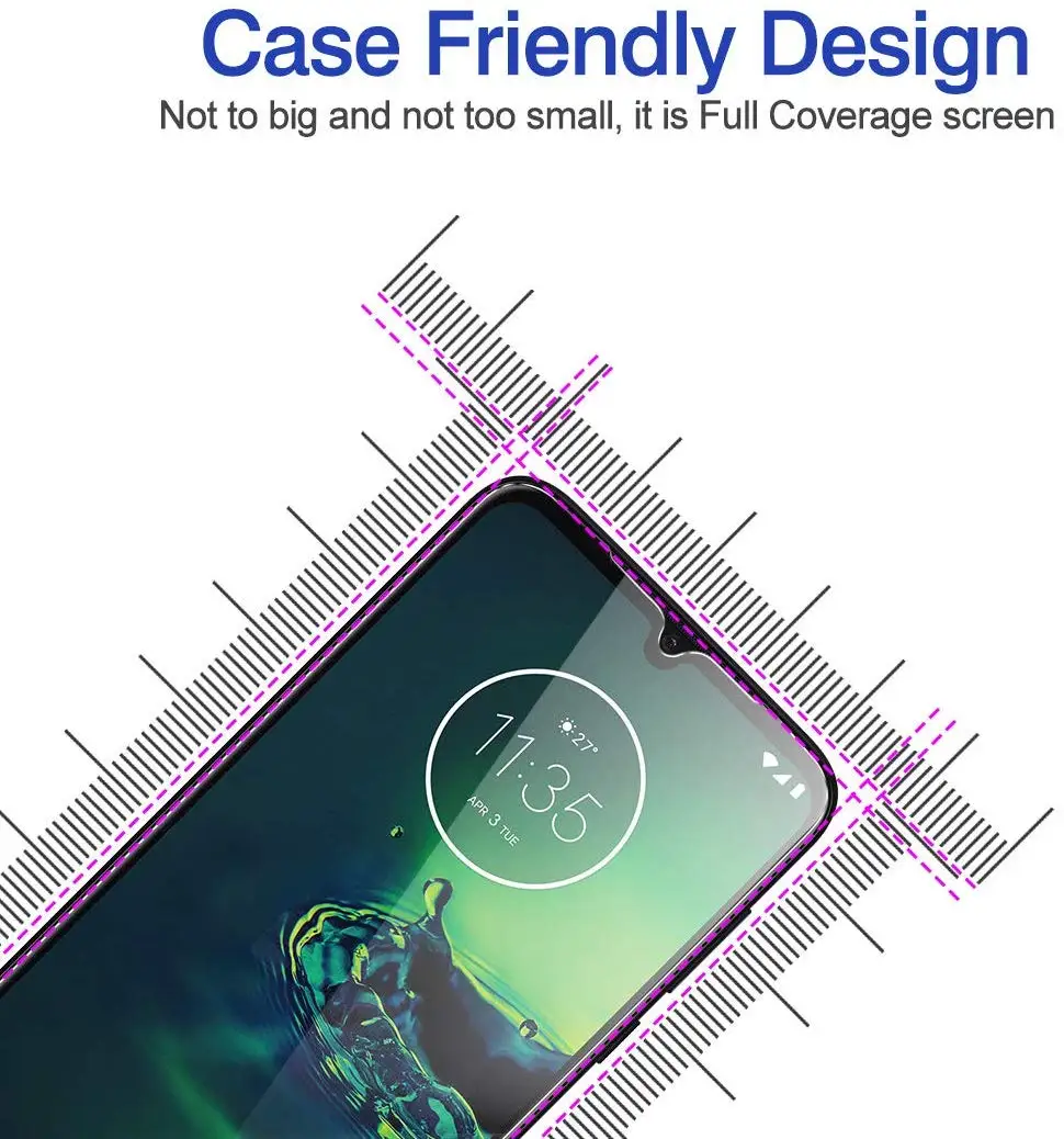 [3 шт. в упаковке] Защитная пленка из закаленного стекла для Motorola Moto Z4 PLAY Z3 Play One Vision