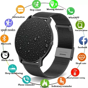 2021 new smart watch ladies full touch screen sports fitness watch ip67 waterproof bluetooth for android ios smart watch female free global shipping