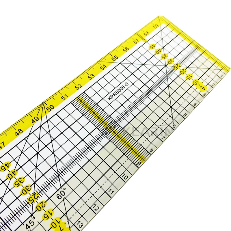 New Quilting Ruler Acrylic Quilters with Double Colored Grid Lines for Easy Precision Cutting Sewing | Канцтовары для офиса и