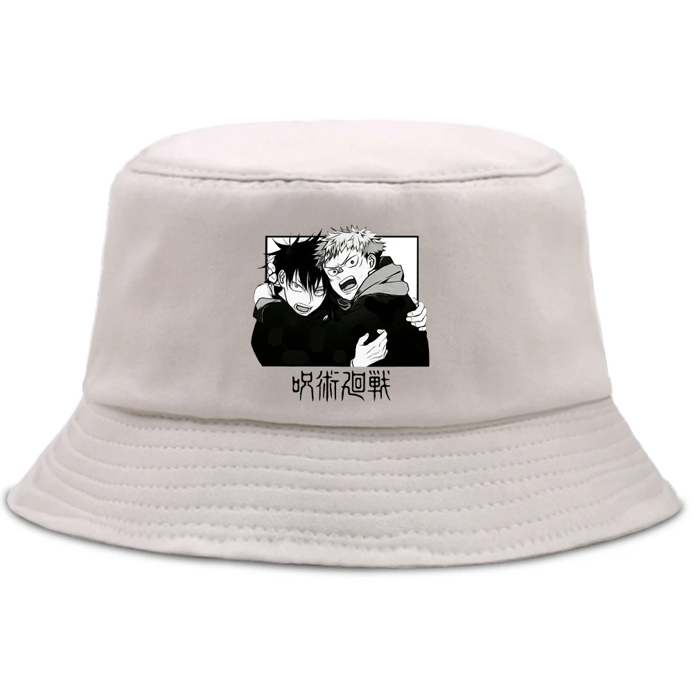 

Hats Jujutsu Kaisen Jujutsu Kaisen Anime Men'S Bucket Hat Unisex Harajuku Bob Hats For Women Casual Fishing Men Fishman Cap