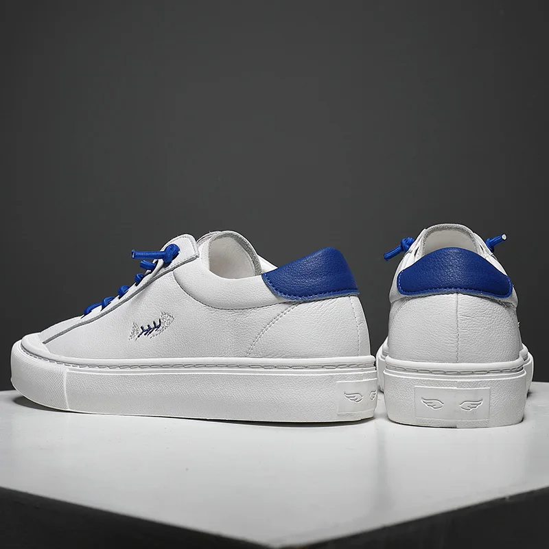 Высококачественная Мужская обувь для скейтборда из натуральной кожи