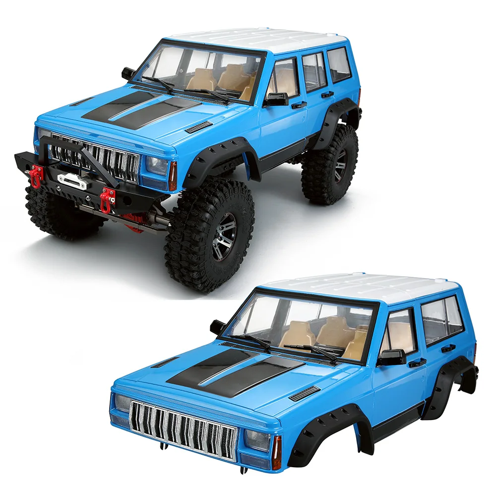 313 мм Колесная база полный Jeep Cherokee XJ жесткого тела комплект для 1/10 RC комплект автомобильных принадлежностей для передней и задней оси SCX10& SCX10 II 90046 Traxxas TRX4
