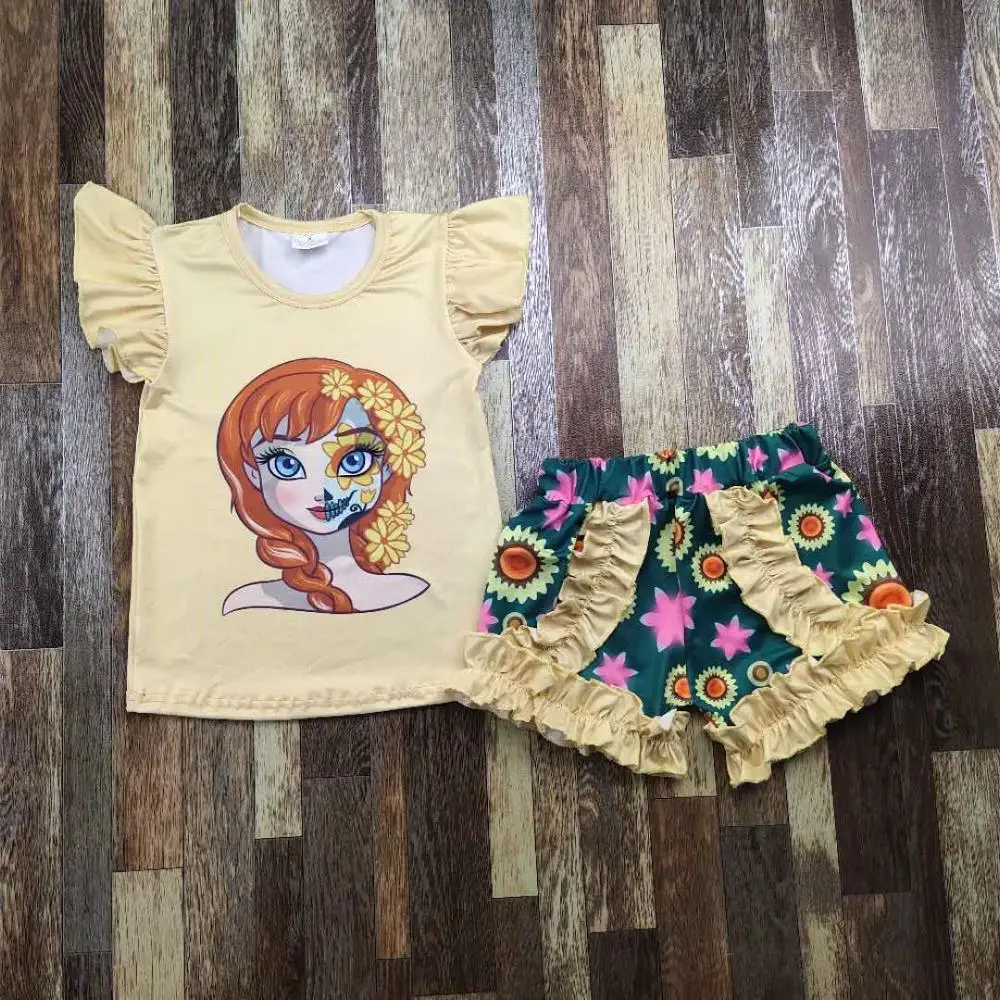 

boutique outfits clothes Halloween male series print shorts summer icing clothes set