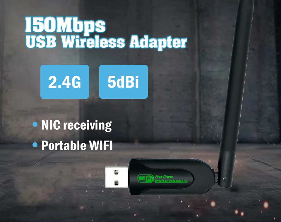 Бесплатный привод usb wifi адаптер ethernet lan беспроводной 802.11n ноутбук ключ карта antena adaptador 2,4g 5 ГГц wi fi приемник 5g мини