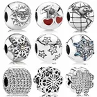 DIY Подвески лепестки любви волшебное небо шар Мерцающая звезда зажим для браслета Пандора ювелирные изделия