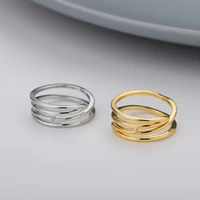 vintage zircon multi layer line rings for women cross geometric bague korean fashion jewelry groot adjustable punk rings gifts