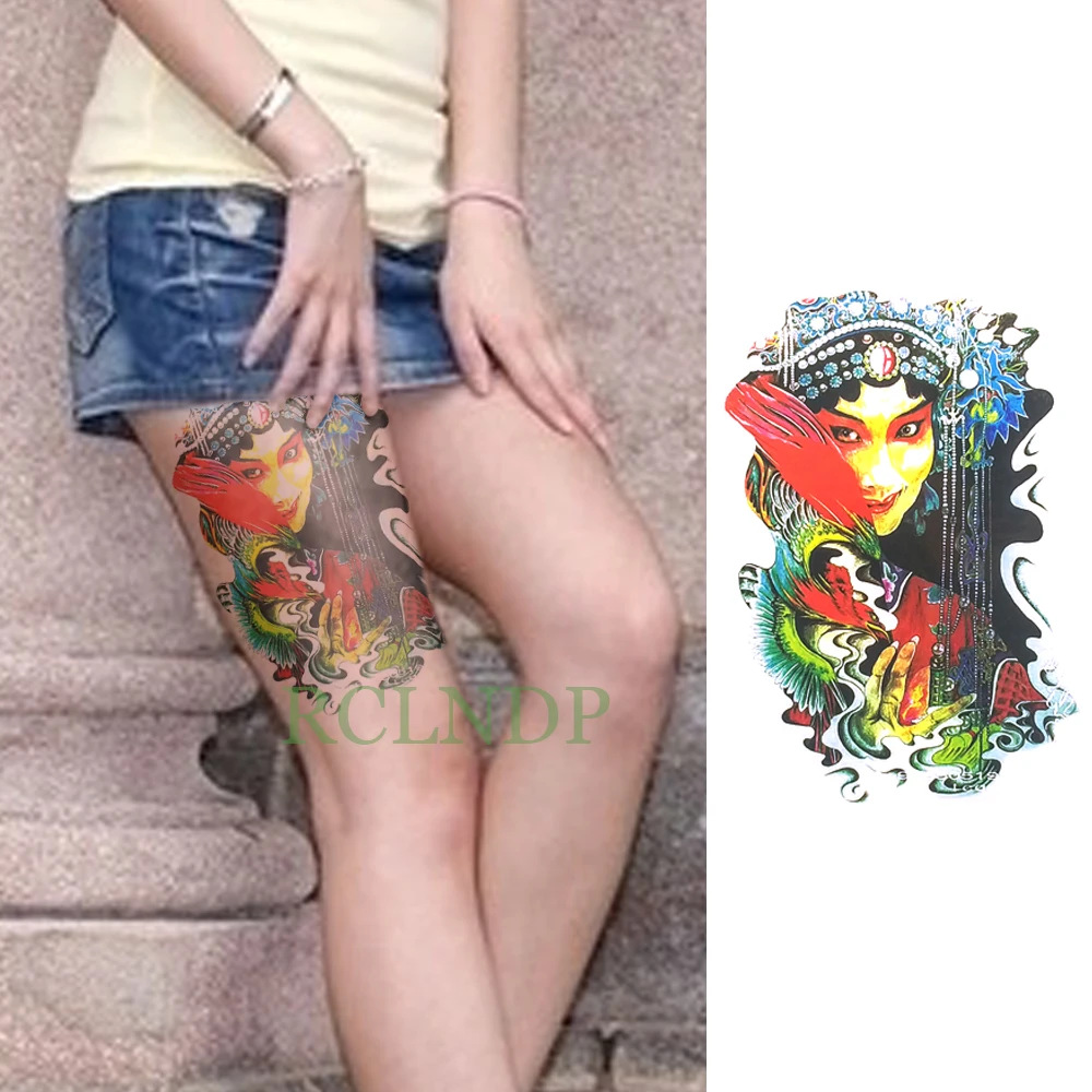 

Waterproof Temporary Tattoo Sticker Theatre Fake Tatto Flash Tatoo Back Leg Arm belly large size body art for Women girl Men