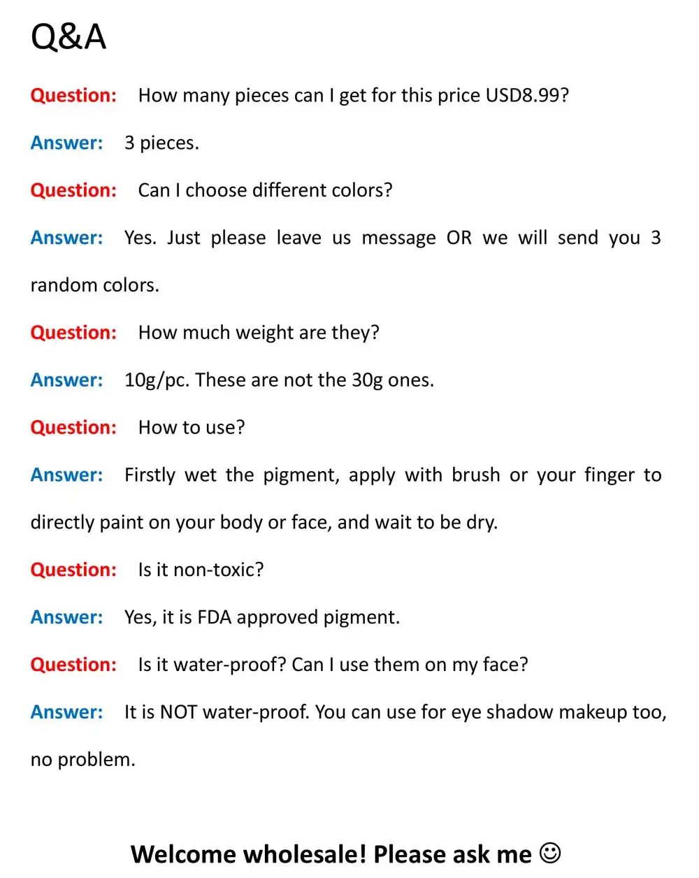 3 шт./лот УФ цветная неоновая краска на водной основе для лица и тела