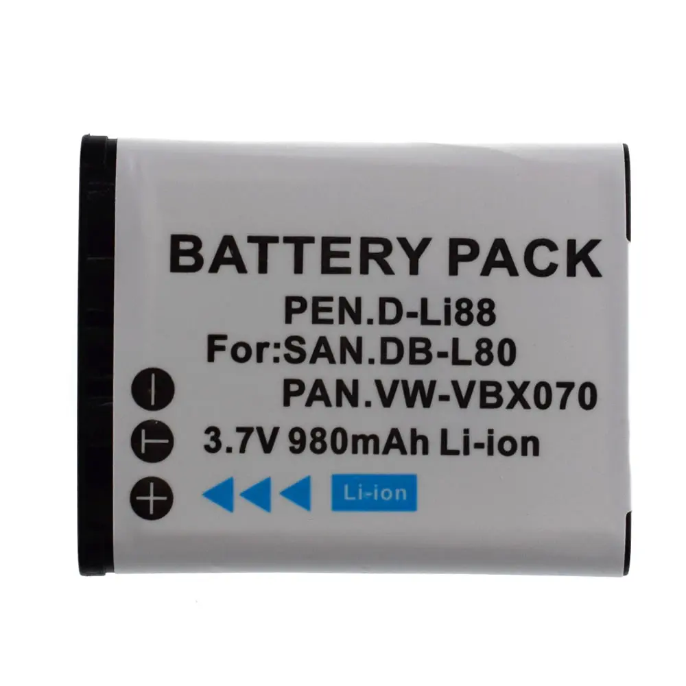 DB-L80 DBL80 L80A L80AU аккумулятор + зарядное устройство Автомобильная вилка для SANYO Xacti