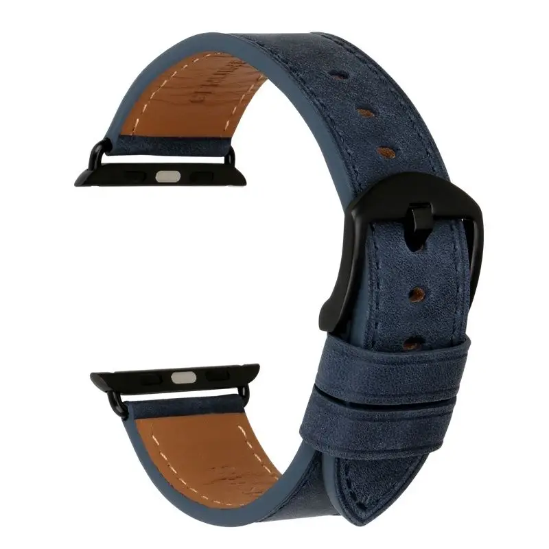 

Ремешок для часов Apple Watch Band 44 мм 40 мм 42 мм 38 мм Series SE 6 5 4 3 2 iwatch, качественный браслет из коровьей кожи для Apple Watch