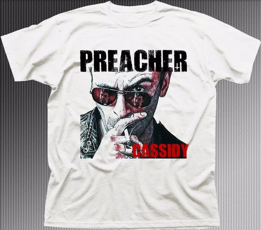 Белая хлопковая Футболка с героями мультфильма Папа кассиди Вампир Джесси FN9267