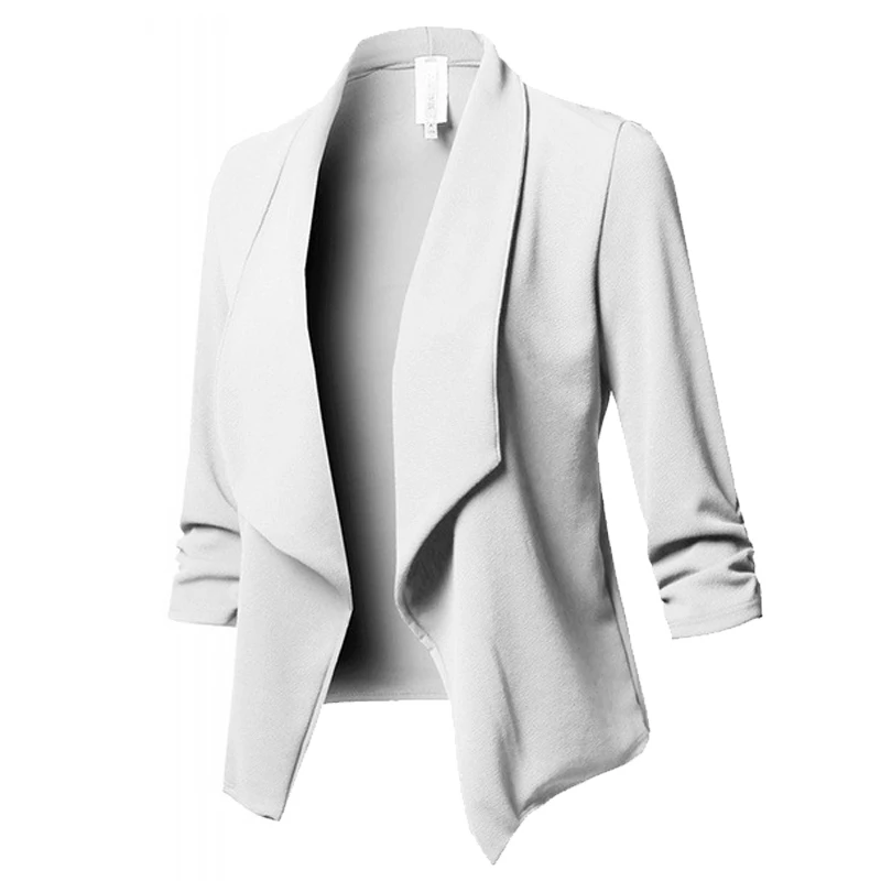 Joineles 10 цветов Женская куртка осенняя отложной воротник длинный рукав