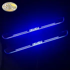 Автомобильная наклейка, акриловая движущаяся светодиодная подсветка на педаль, Накладка на порог, порог, дорожсветильник для Isuzu D-Max DMAX 2014 - 2020