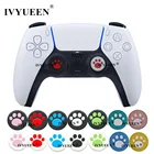 Силиконовые колпачки IVYUEEN с рисунком кошачьей лапки для геймпада PlayStation 5 4 PS4 PS5 для Xbox One Series X S 360, 4 шт.