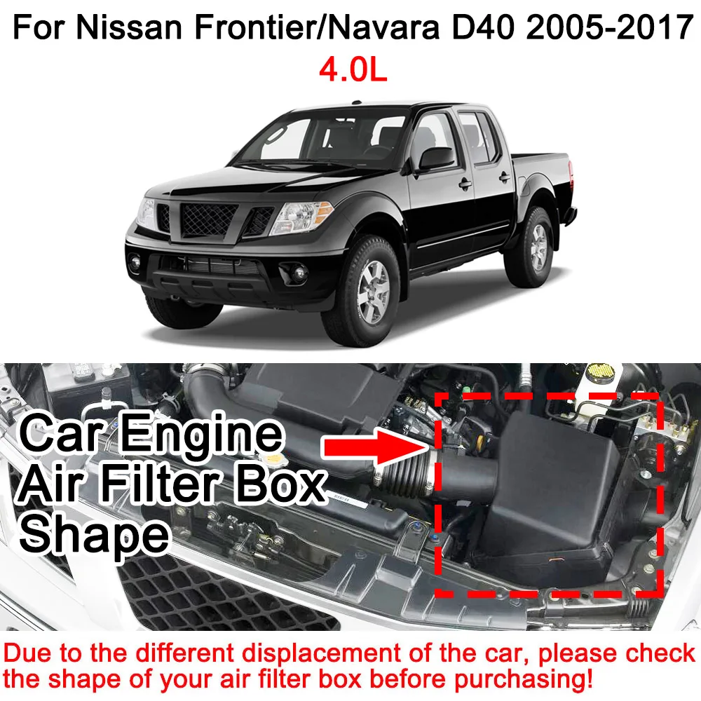 Воздушный фильтр для Nissan Frontier D40 2005 2006 2007 2008 2009 2010 2011 2012 2013 2014 2015 2016 2017 4.0L 16546 75000