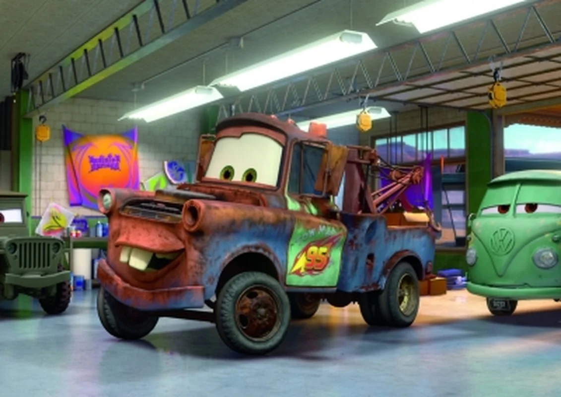 Картина на холсте Disney Настенная картина с мотивом мультфильма Тачки