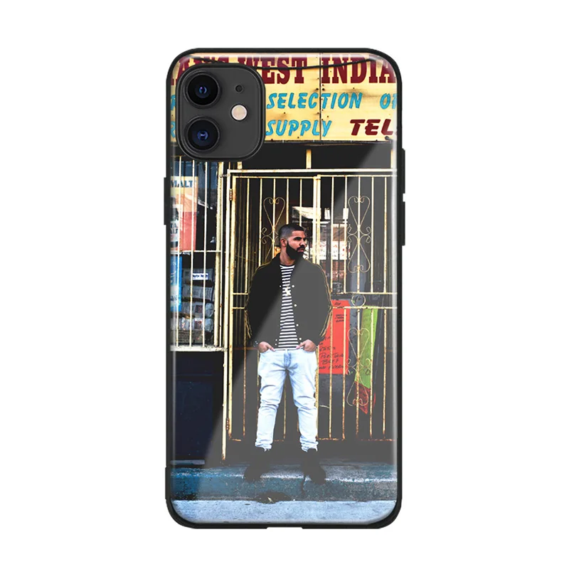 Чехол для телефона DRAKE RAPPER hiphop Coque, мягкий силиконовый стеклянный чехол для Apple iPhone 6 6s 7 8 Plus X XR XS 11 Pro MAX