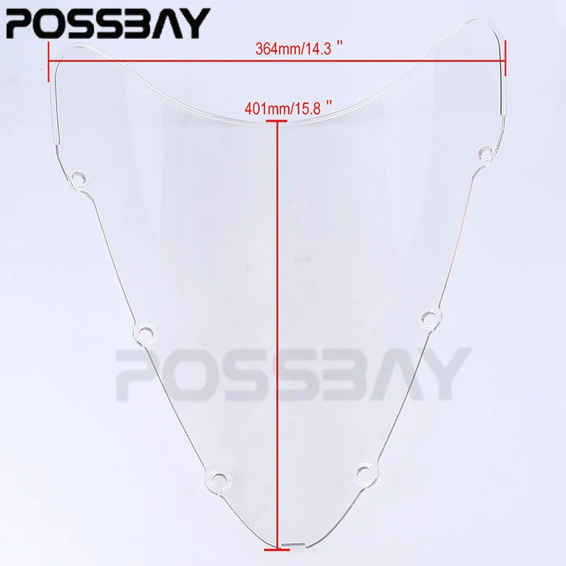 Ветрозащитные дефлекторы ветрового стекла мотоцикла для скутера MTB Honda CBR 600 F4i 2001