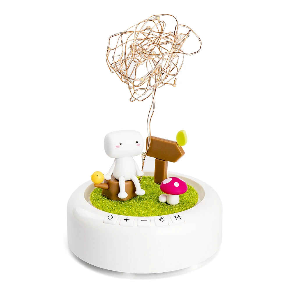 Стеклянная купольная лампа BT динамик с 3 цветными эффектами Ночная светодиодная