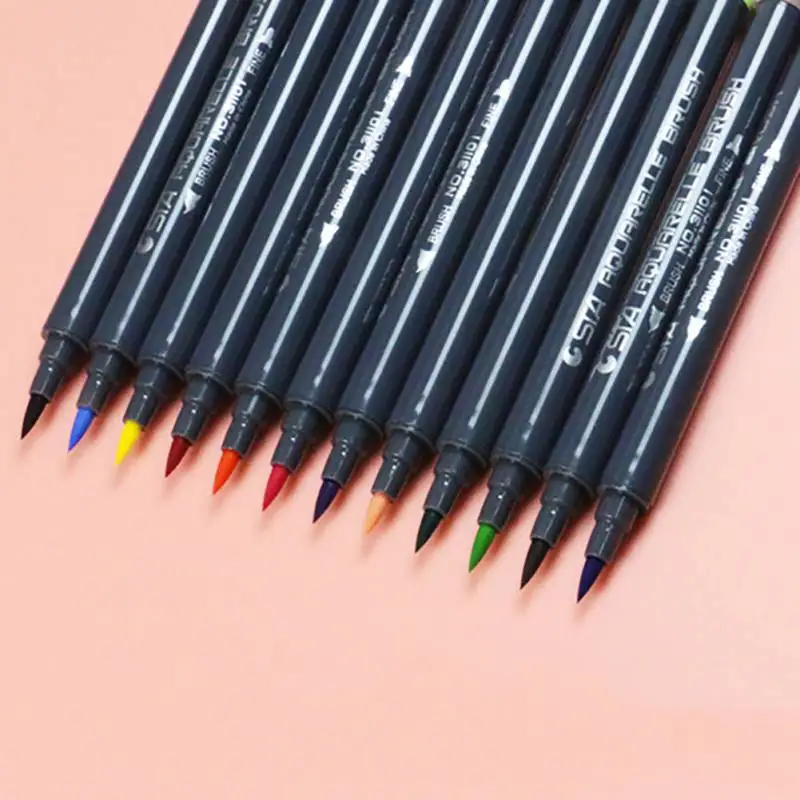 Прямая поставка двухсторонние акварельные маркеры-Sta нетоксичные маркеры для