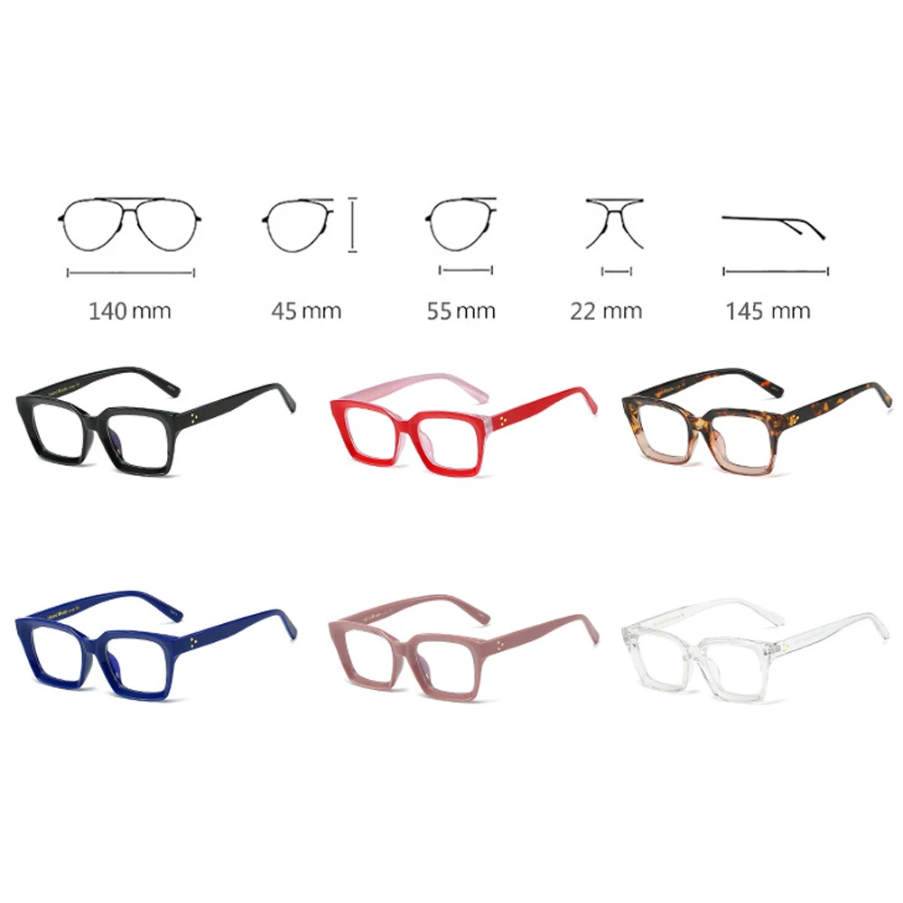 

Swanwick optical vintage glasses frames for women anti blue light glasses square eyeglasses ladies computer black transparent