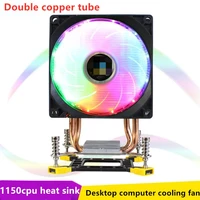 sorbang double copper tube 1150 cpu radiator 775 amd 1366cpu fan 2011 desktop computer cooling fan