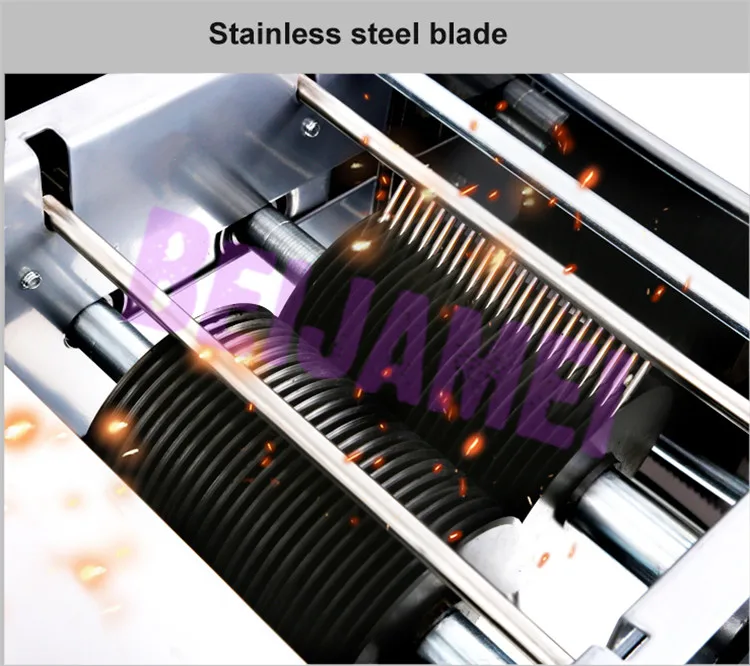 BEIJAMEI New Electric Meat Slicer Cutter Commercial Home Meat Slicing Machine Automatic Meat Cutting Mincing 150 KG/H