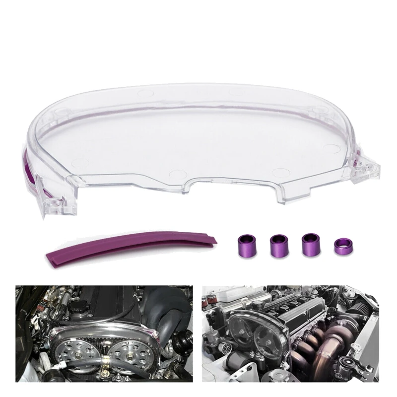 Прозрачная коробка зубчатого ремня для Mitsubishi DSM Evolution Lancer 4G63 двигатель EVO 4 5 6 7 8| |