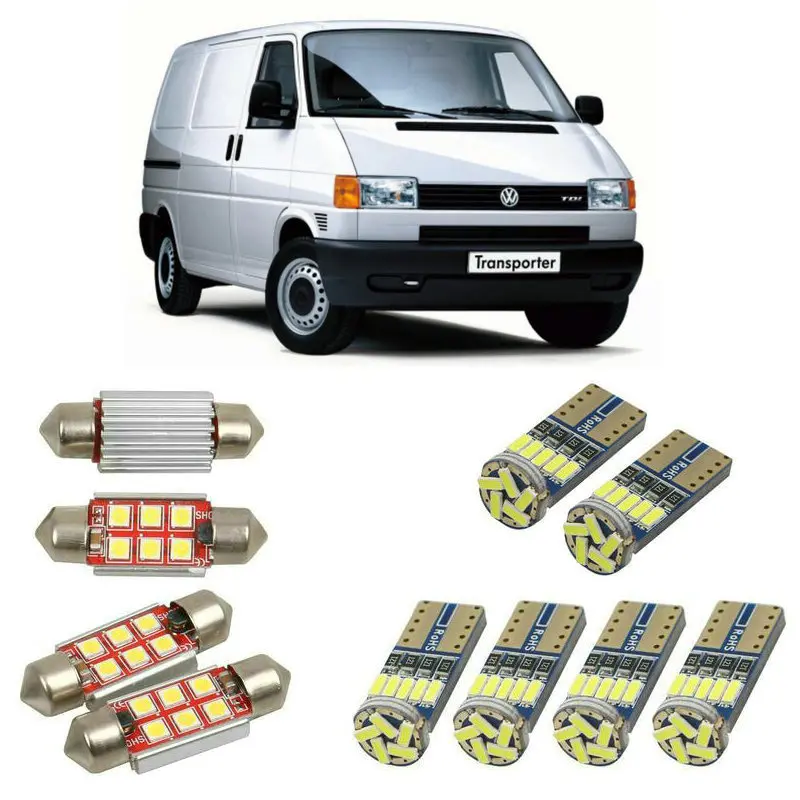 Внутренние светодиодные автомобильные фары для Volkswagen transporter T4 mk4 box 70a 70h 7da 7dh